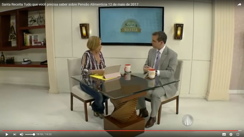 Entrevista ao programa Santa Receita sobre pensão alimentícia