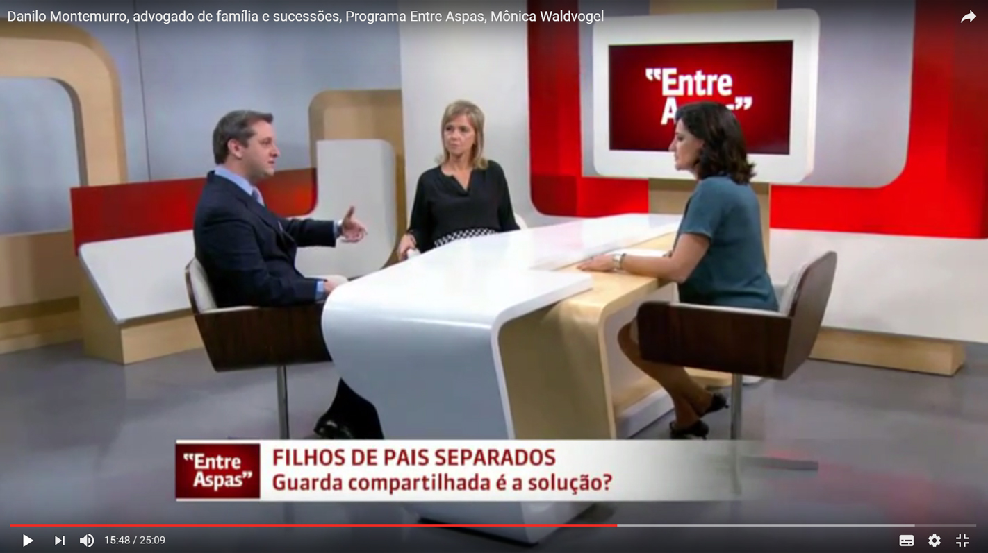 Danilo Montemurro fala sobre Guarda Compartilhada no programa Entre Aspas